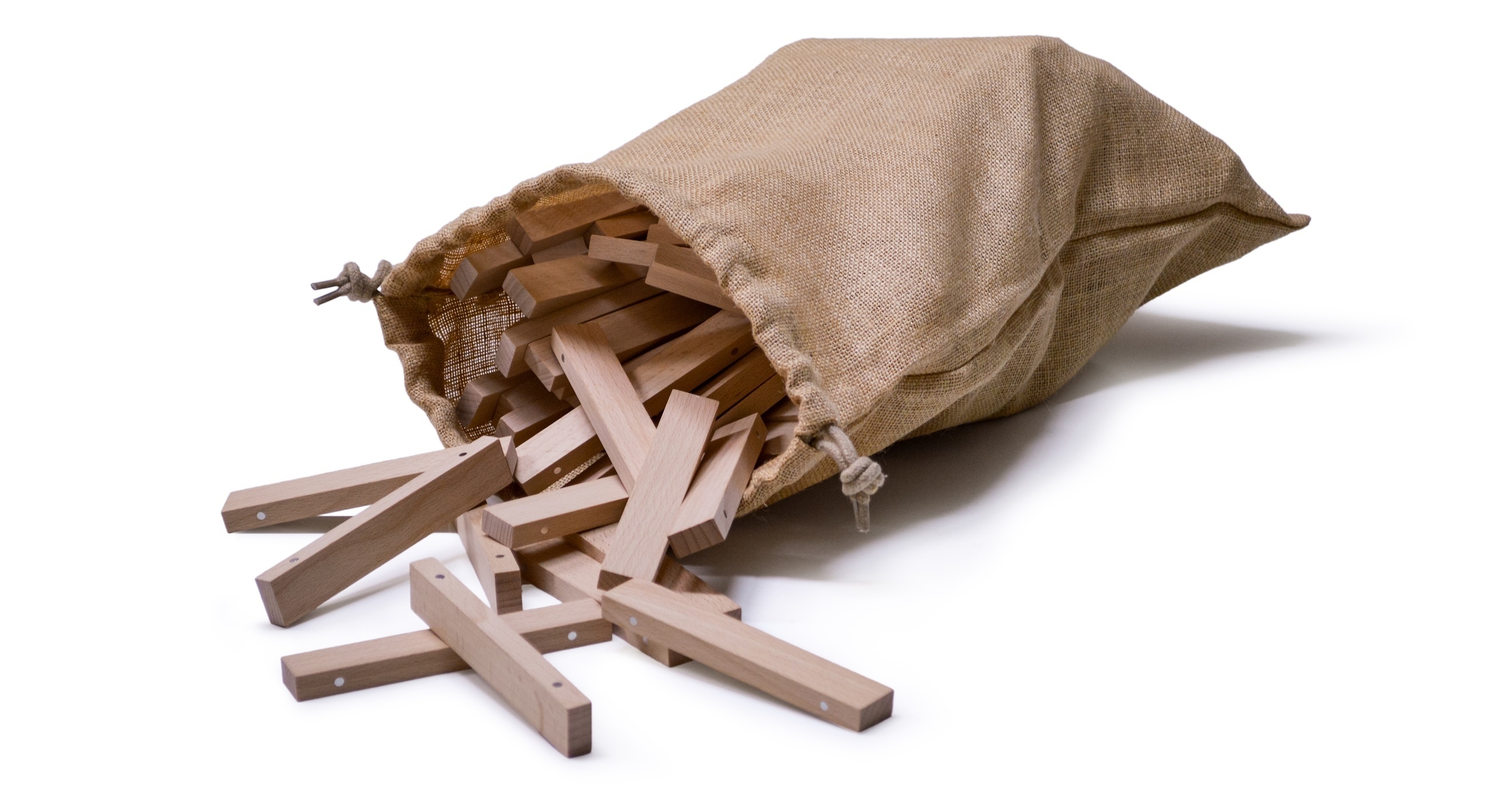 Worek na drewniane klocki magnetyczne Premium Wood